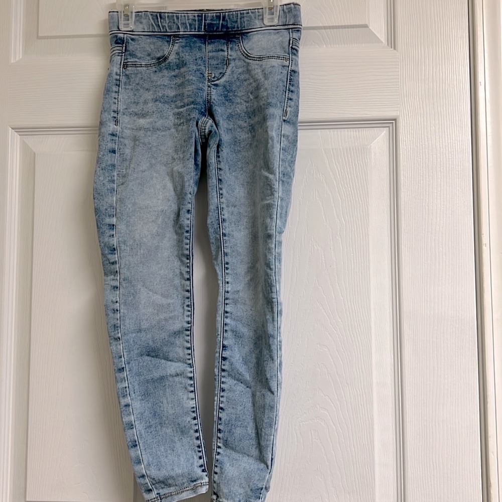 Girls Adjustable waist pull on jeans size 8